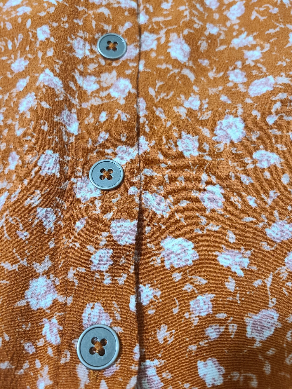Wild Fable Rust Floral Button-Front Maxi Dress - Picture 4 of 7